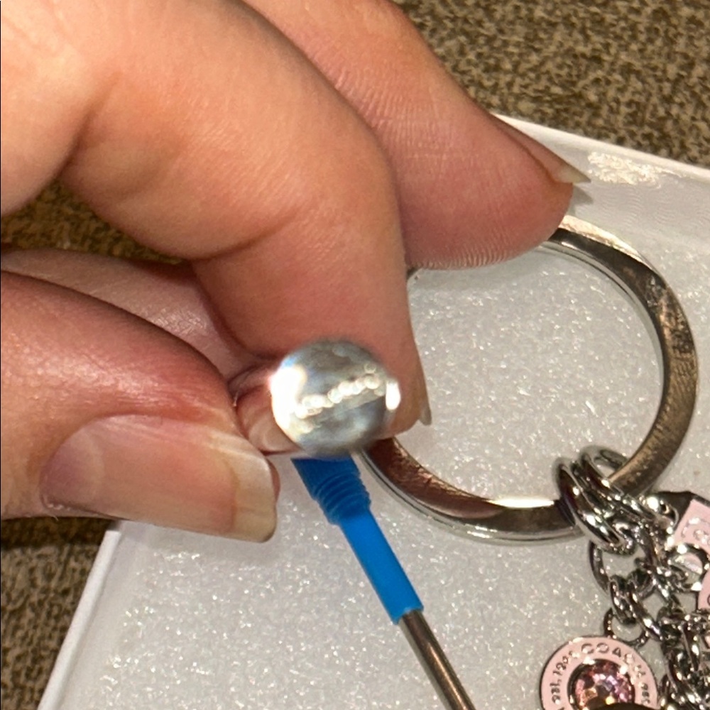 Coach Pink and Silver Key Holder - Picture 6 of 6
